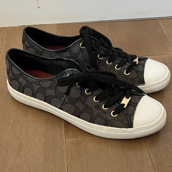 COACH “Empire” Black and White Sneakers - Picture 2 of 7